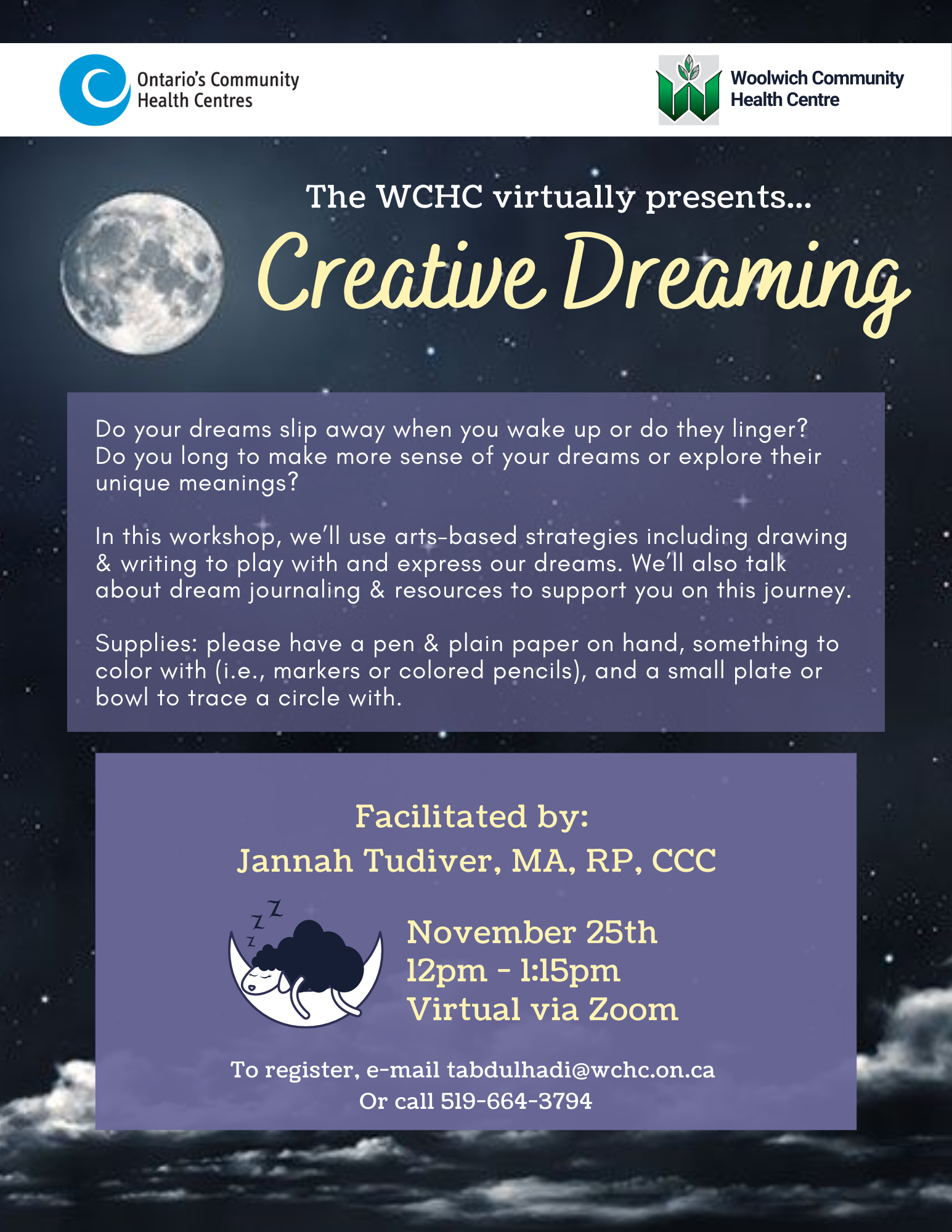 Creative Dreaming – Fri. Nov. 25th, 2022