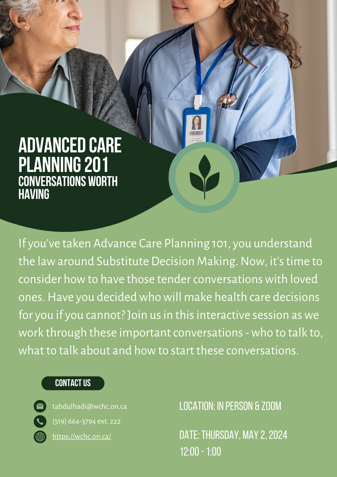 Advanced Care Planning 201 – Conversations Worth Having