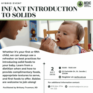 Infant introduction to solids