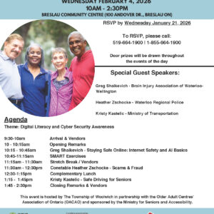 AGING WELL IN WOOLWICH INFORMATION & ACTIVE LIVING FAIR