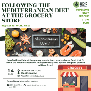 Following the Mediterranean Diet at the Grocery Store (in person grocery store tour)