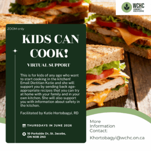 Kids Can Cook! (virtual support)
